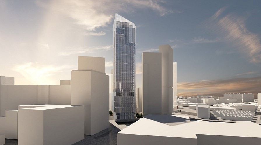 Plans have emerged for Salford’s tallest tower